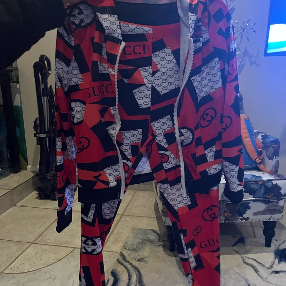 Track suit in excellent condition. Extra stretch